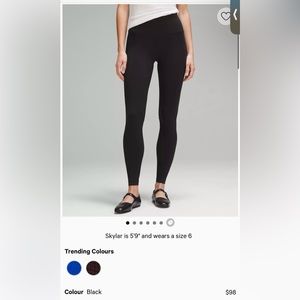 New Lululemon align leggings black size 2/ 28 inseam